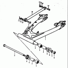 GS550,E 1977-1979 Rear swinging arn (gs560ec