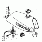 SP370 1978-1979 Топливный бак
