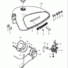 GS750L 1979 Топливный бак