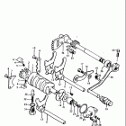 TS250 1977-1979 Механизм  переключения передач