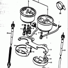 TS185 1977-1979 Speedometer - tachometer (ts185b ts185c)