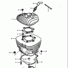 RM400 1979 Цилиндр