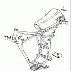 PE250 1977-1979 Frame - seat (pe250b)