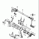 GS750L 1979 Механизм  переключения передач