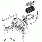 GS1000L 1979 Воздухозаборник