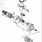 TS185 1977-1979 Коленвал