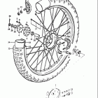 PE250 1977-1979 Front wheel (pe250c .pe250n)