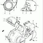 GS550,E 1977-1979 Crankcase lh cover