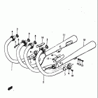GS550,E 1977-1979 Глушитель