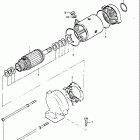 GS550L 1979 Starting motor (mituba electric)