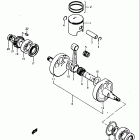 TS250 1977-1979 Коленвал