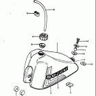 RM80 1977-1979 Fuel tank (rm80n)