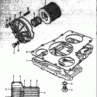 GS750 B,C,EC,N,EN 1977-1979 Маслянный поддон