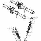 GS550,E 1977-1979 Распределительный вал-клапана