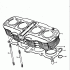 GS550,E 1977-1979 Цилиндр