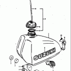 RM100 1976-1978 Fuel tank (rm100c)