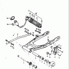 RM250 1976-1978 Rear swinging arm (rm2508)