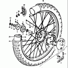 RM400 1978 Переднее колесо