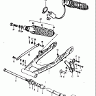 RM125 1975-1978 Rear swinging arm (rm125a)