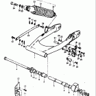 RM125 1975-1978 Rear swinging arm (rm125m)