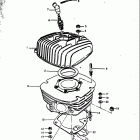 RM250 1976-1978 Цилиндр