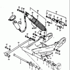 RM125 1975-1978 Rear swinging arm (rm125c)