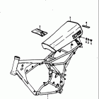 RM125 1975-1978 Frame - seat (rm125m)