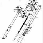 RM100 1976-1978 Front fork (rm100a