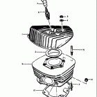 RM400 1978 Цилиндр