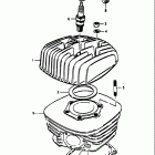 RM100 1976-1978 Cylinder (rm100b