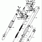 RM125 1975-1978 Front fork (rm1258)