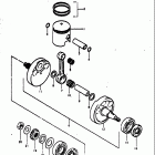 RM100 1976-1978 Crankshaft (rm100b