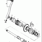 GT185 1973-1977 Кик стартер