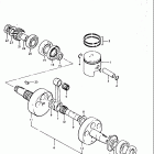 TC185 1974-1977 Piston - crankshaft