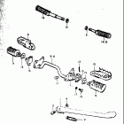 TS400 1973-1977 Stand - footrest (l