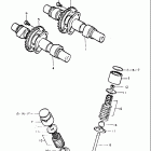 GS400,-X 1977 Распределительный вал-клапана