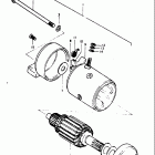 GT550 1973-1977 Starting motor (kokusan)