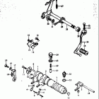 RV125 1973-1977 Механизм  переключения передач