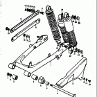 TS100 1973-1977 Маятник задний