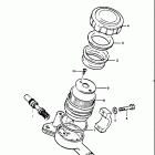 GT185 1973-1977 Master cylinder  (gt185l