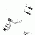 GT550 1973-1977 Footrest bar