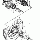 TS100 1973-1977 Заднее колесо
