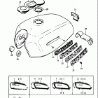 GT185 1973-1977 Топливный бак