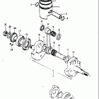TS400 1973-1977 Коленвал