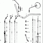 GT750 1973-1977 Handlebar - control cable