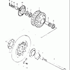 GS400,-X 1977 Front hub (gs400b)