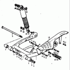 RV125 1973-1977 Маятник задний