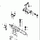 TS125 1973-1977 Механизм  переключения передач