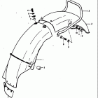 GT750 1973-1977 Rear fender (gt750k