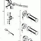 TS125 1973-1977 Right handle switch